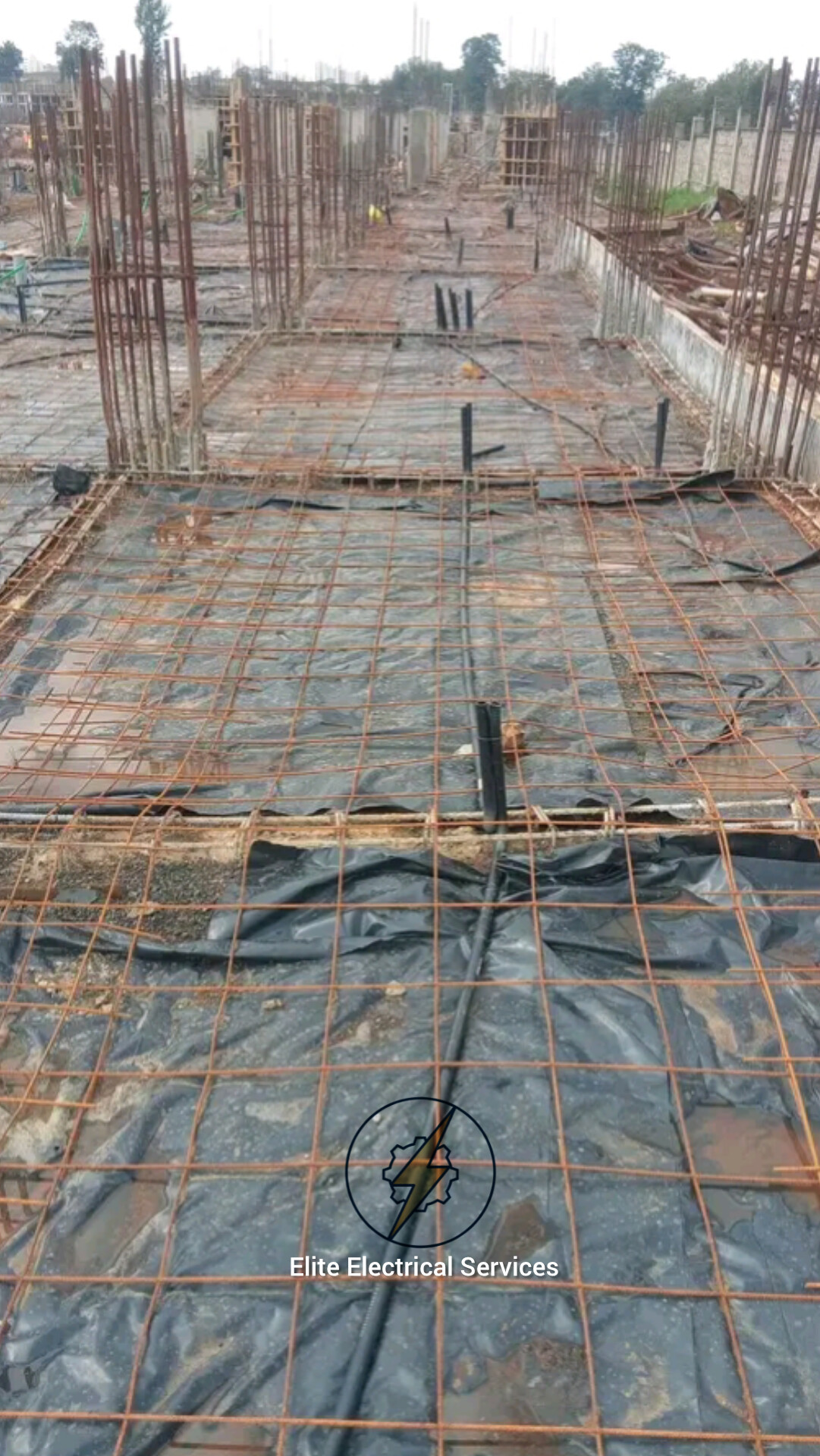 Electrical installation at slab stage